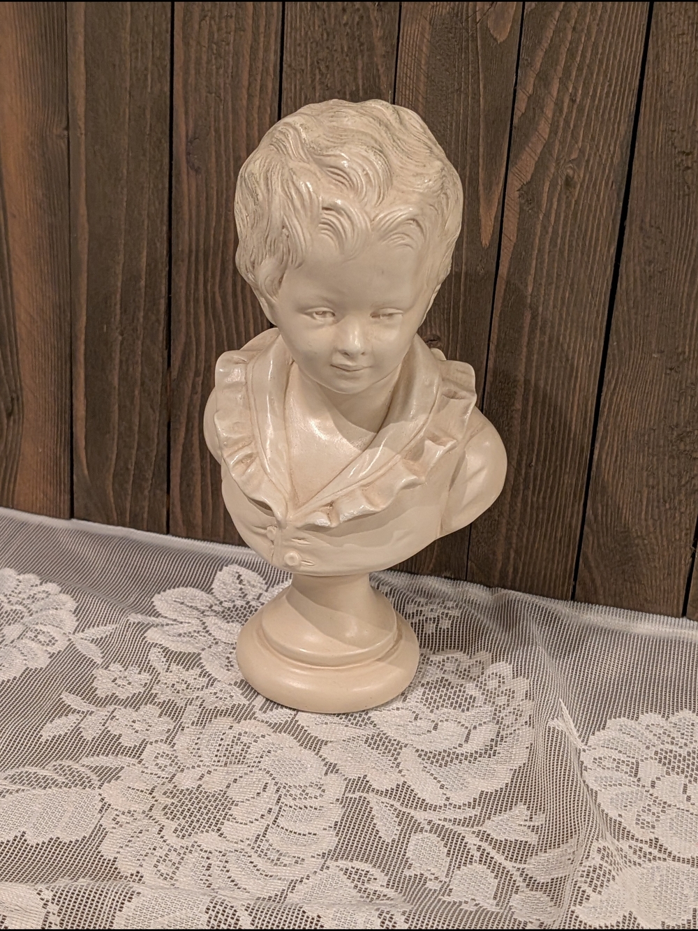 Classic Victorian  Ceramic Bust Boy